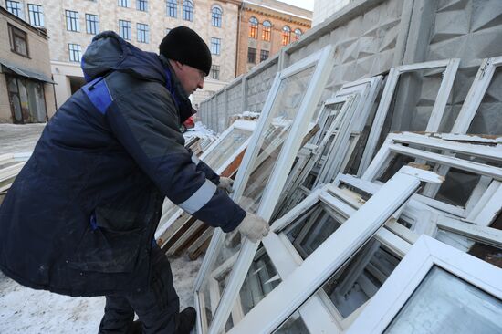 Consequences of meteor shower in Chelyabinsk