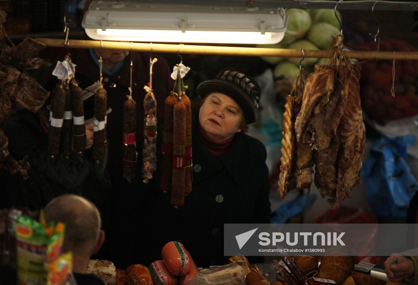 Agriculture market in Veliky Novgorod
