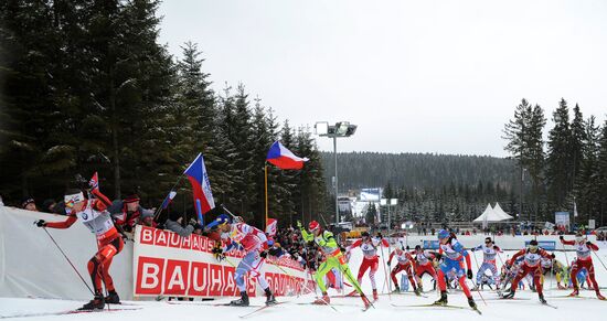 Biathlon World Championships. Men's Mass Start