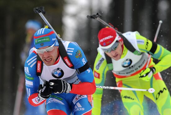 Biathlon World Championships. Men's Mass Start