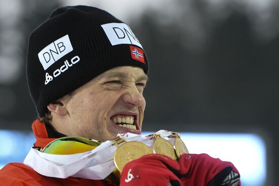 Biathlon World Championships. Men's Mass Start