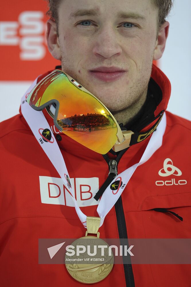 Biathlon World Championships. Men's Mass Start