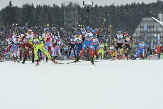 Biathlon World Championships. Men's Mass Start