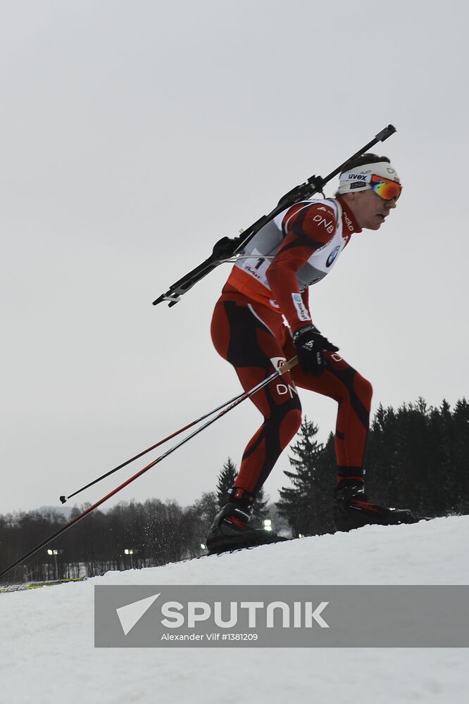 Biathlon World Championships. Men's Mass Start