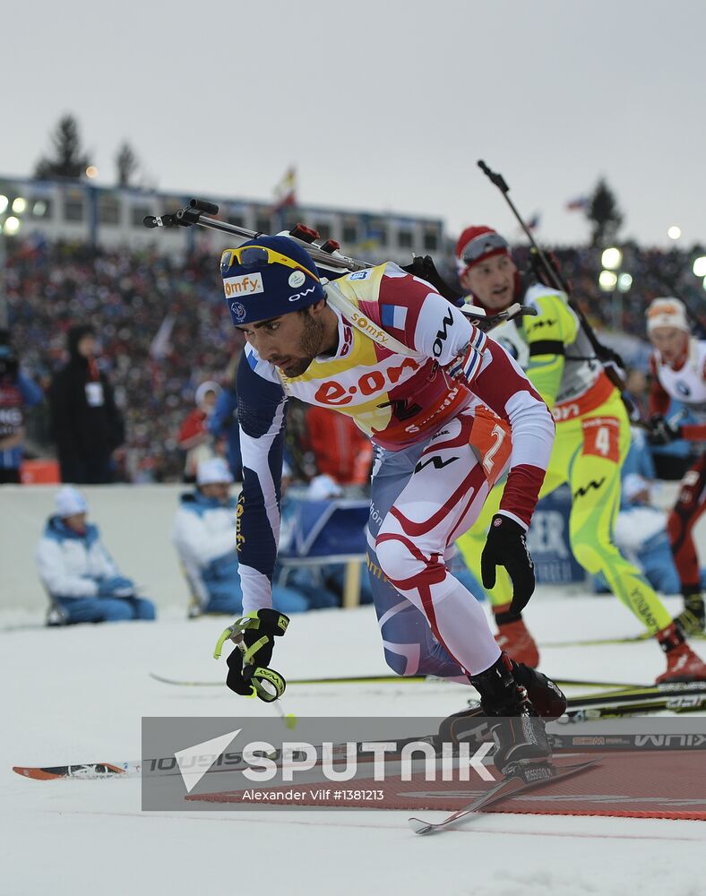 Biathlon World Championships. Men's Mass Start