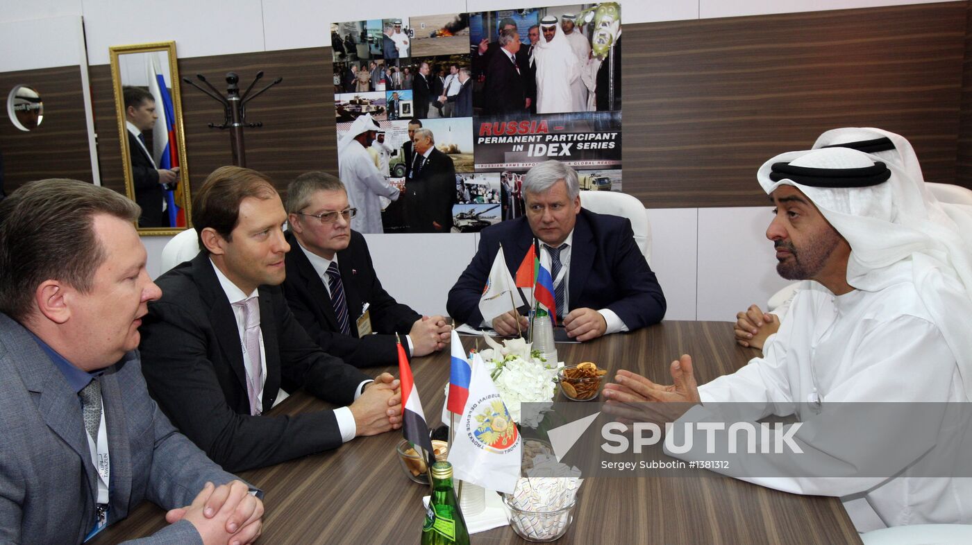 D.Manturov at IDEX 2013 Defence Exhibition in UAE