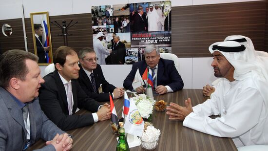 D.Manturov at IDEX 2013 Defence Exhibition in UAE
