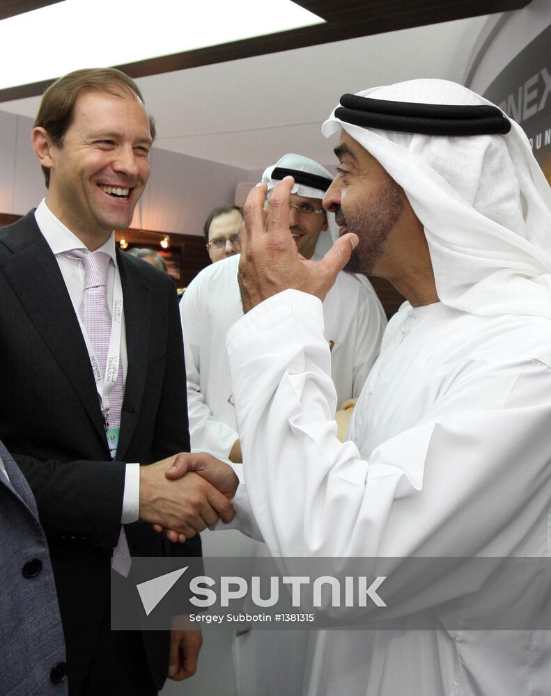 D.Manturov at IDEX 2013 Defence Exhibition in UAE