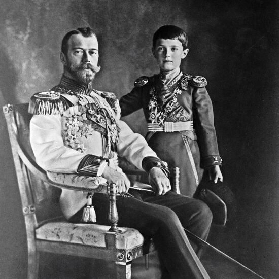 Russian Emperor Nicholas II and heir Alexei