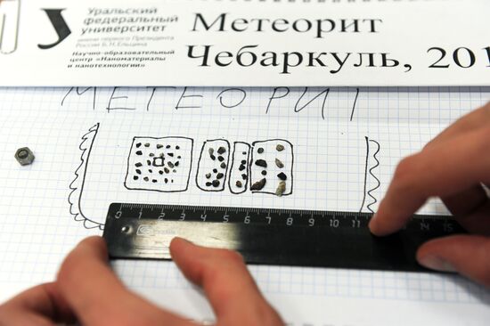 Scientists analyze structure of fallen meteorite
