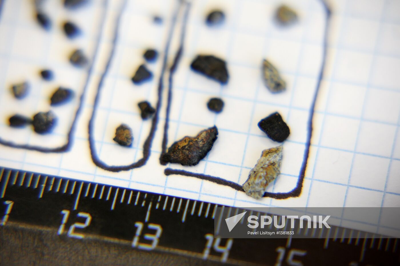 Scientists analyze structure of fallen meteorite