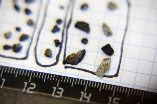 Scientists analyze structure of fallen meteorite
