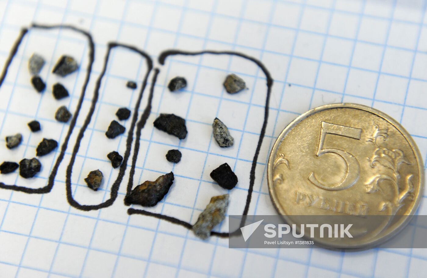 Scientists analyze structure of fallen meteorite