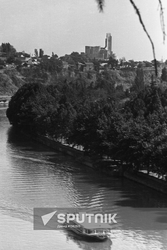 Kura River in Tbilisi