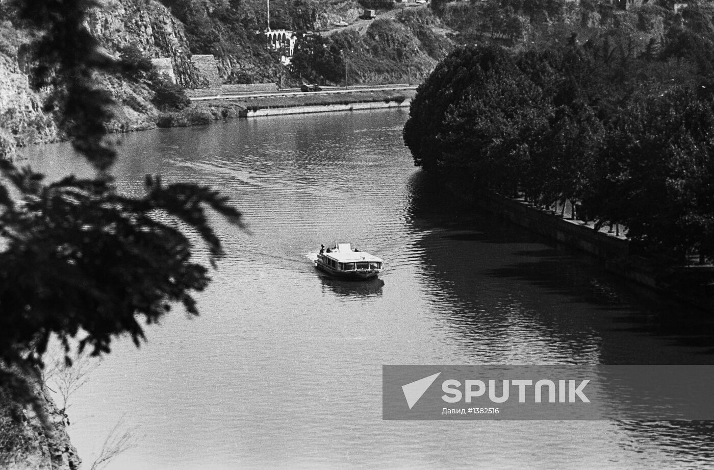 Kura River in Tbilisi