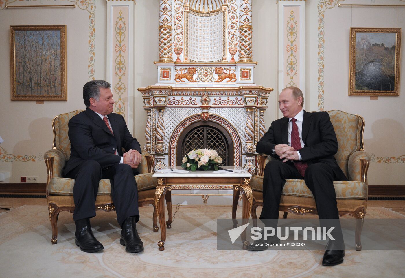 President Vladimir Putin meets with Jordan's King Abdullah II