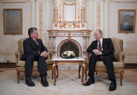 President Vladimir Putin meets with Jordan's King Abdullah II