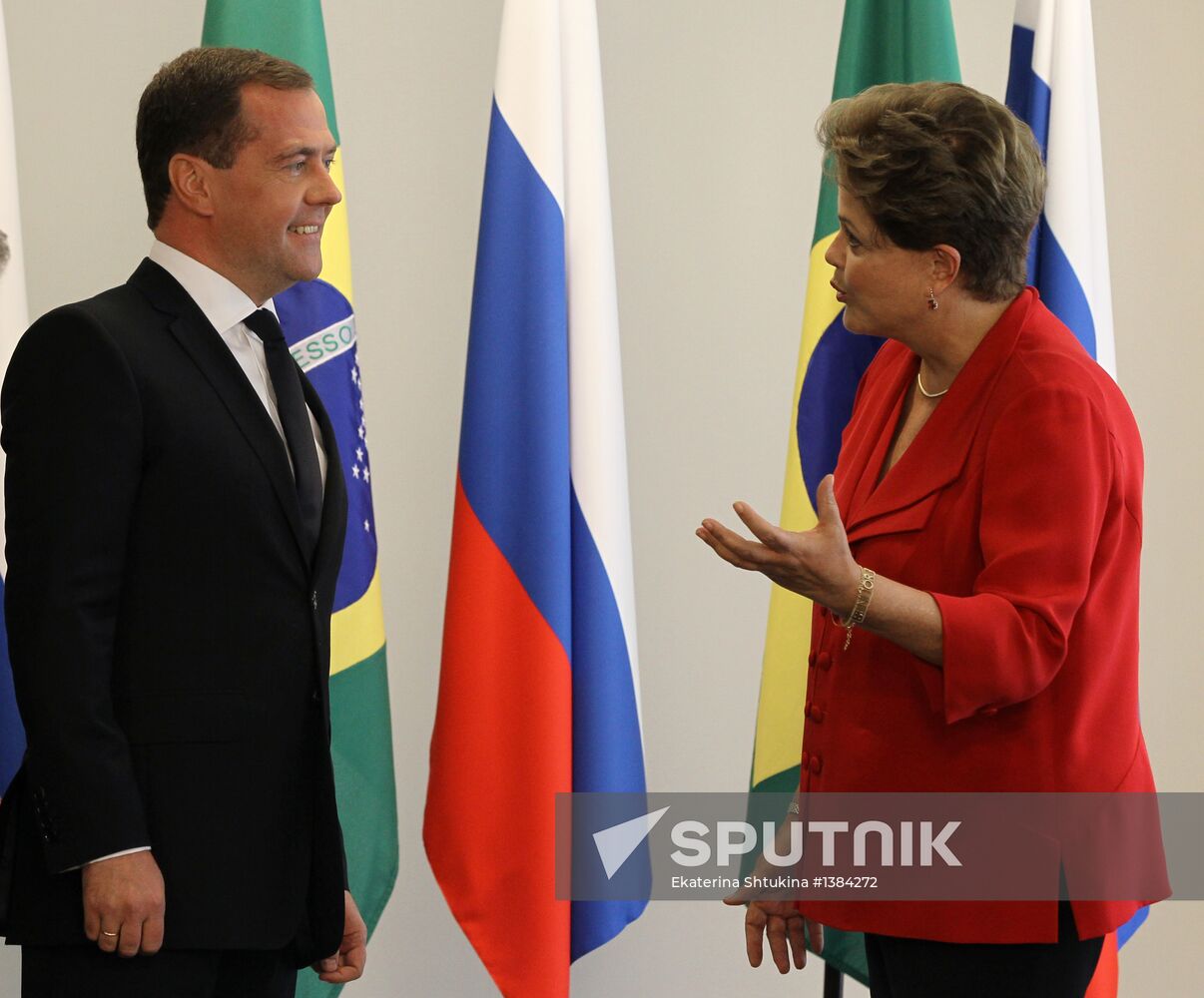 Dmitry Medvedev's working trip to Brazil