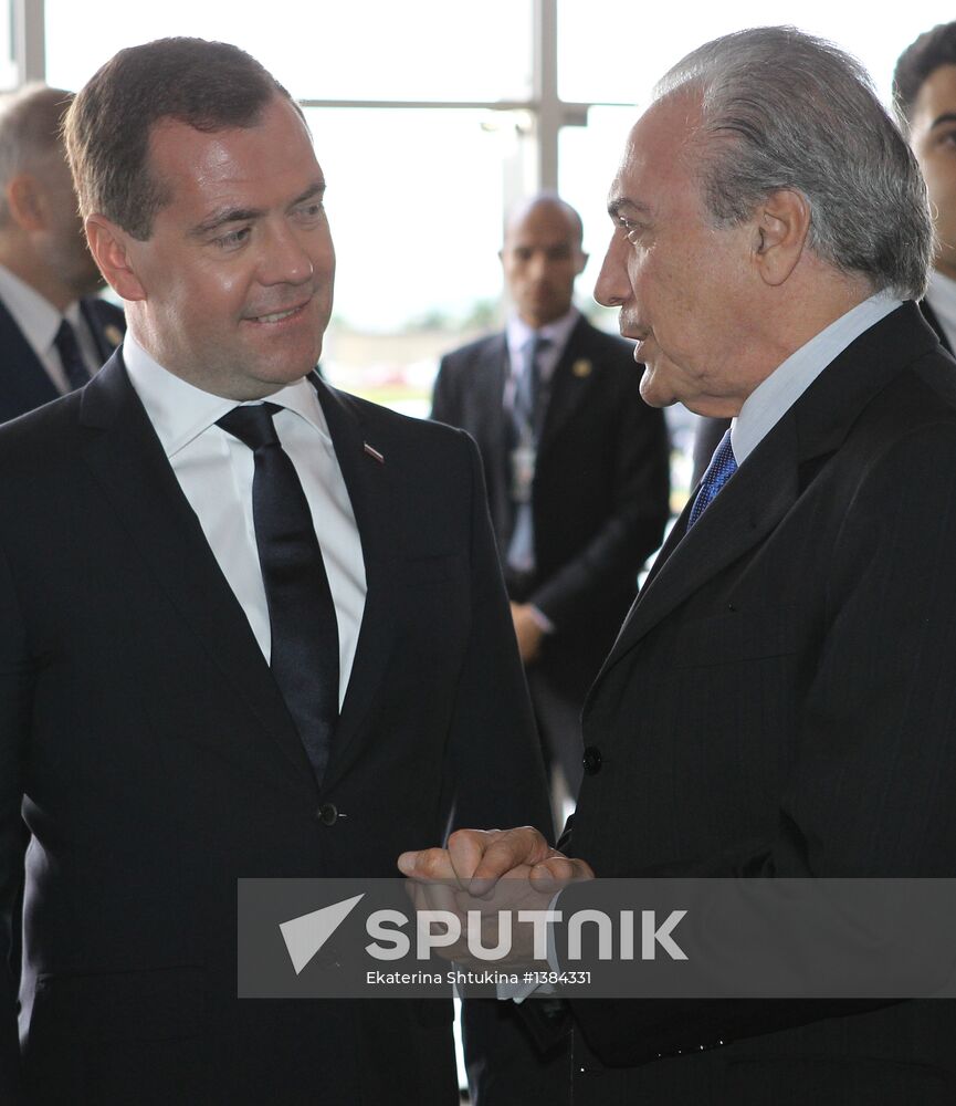 Dmitry Medvedev's working trip to Brazil