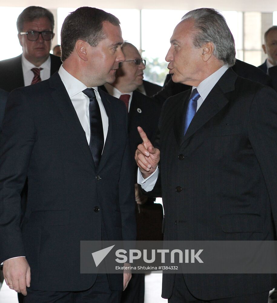 Dmitry Medvedev's working trip to Brazil