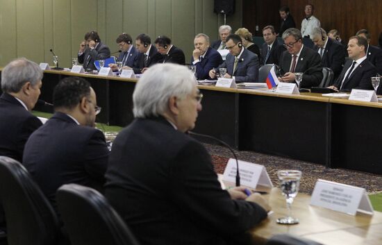 Dmitry Medvedev's working trip to Brazil