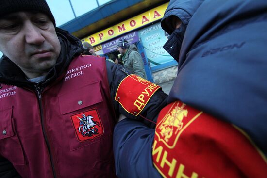 Migration patrol conducts raid in Moscow