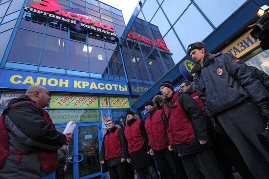 Migration patrol conducts raid in Moscow