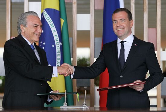 Dmitry Medvedev's working trip to Brazil