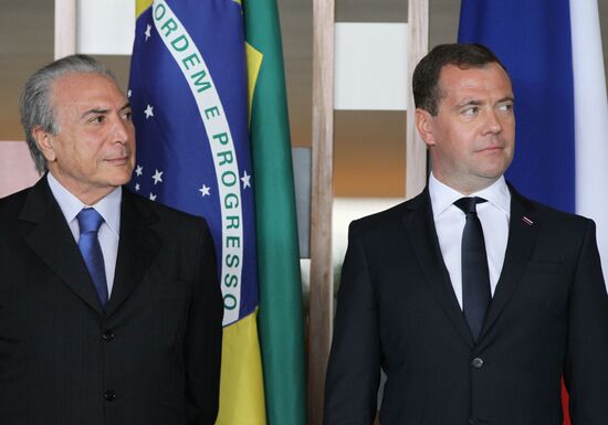 Dmitry Medvedev's working trip to Brazil