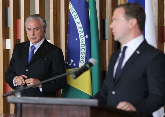 Dmitry Medvedev's working trip to Brazil