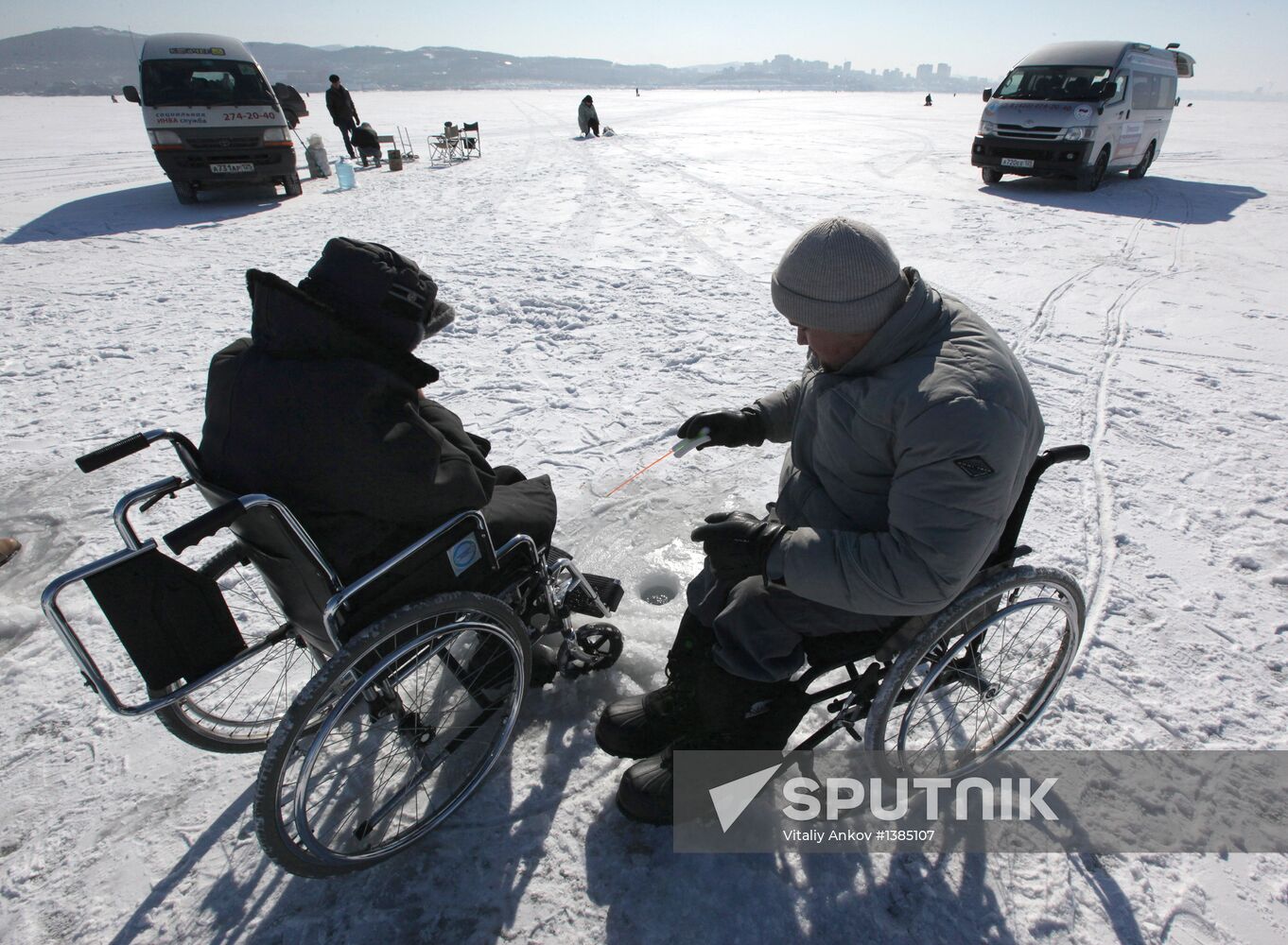 Territorial ice fishing tournament in Vladivostok