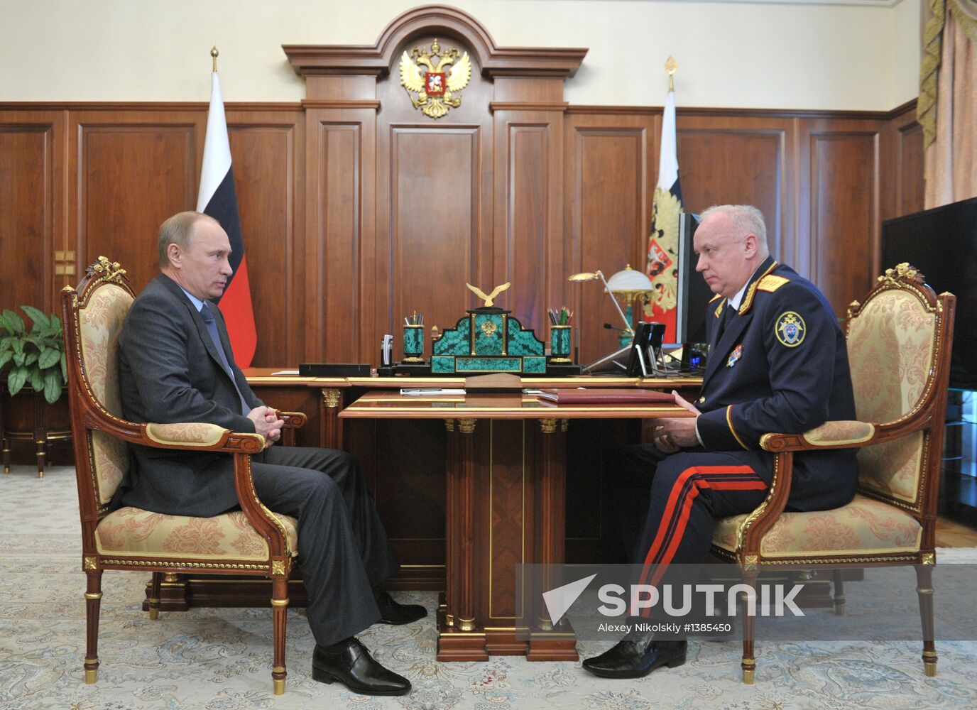 Vladimir Putin meets with Alexander Bastrykin