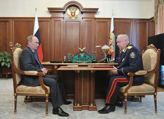 Vladimir Putin meets with Alexander Bastrykin