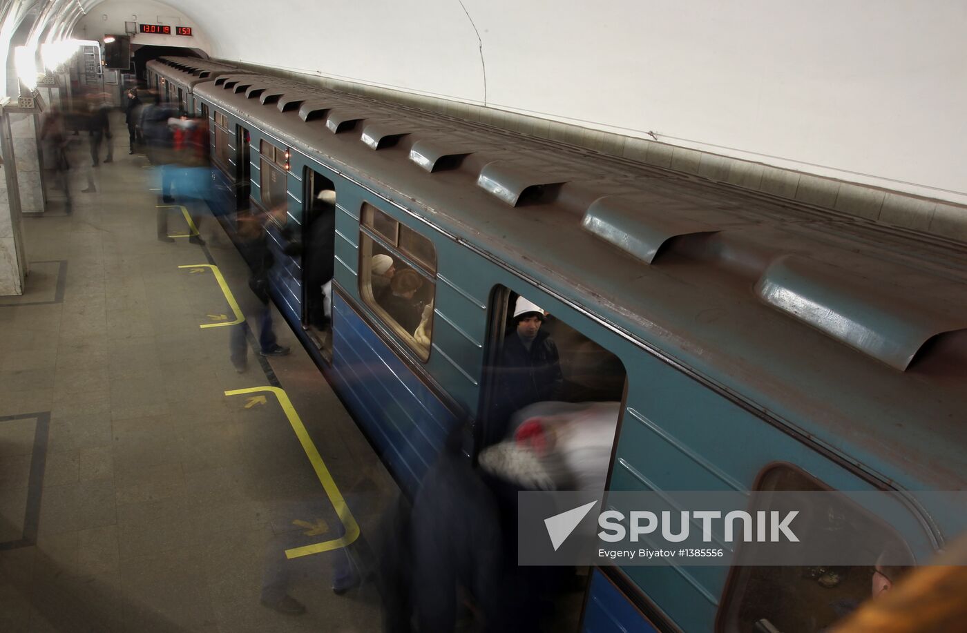 Floor navigation in Moscow Metro