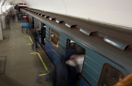 Floor navigation in Moscow Metro