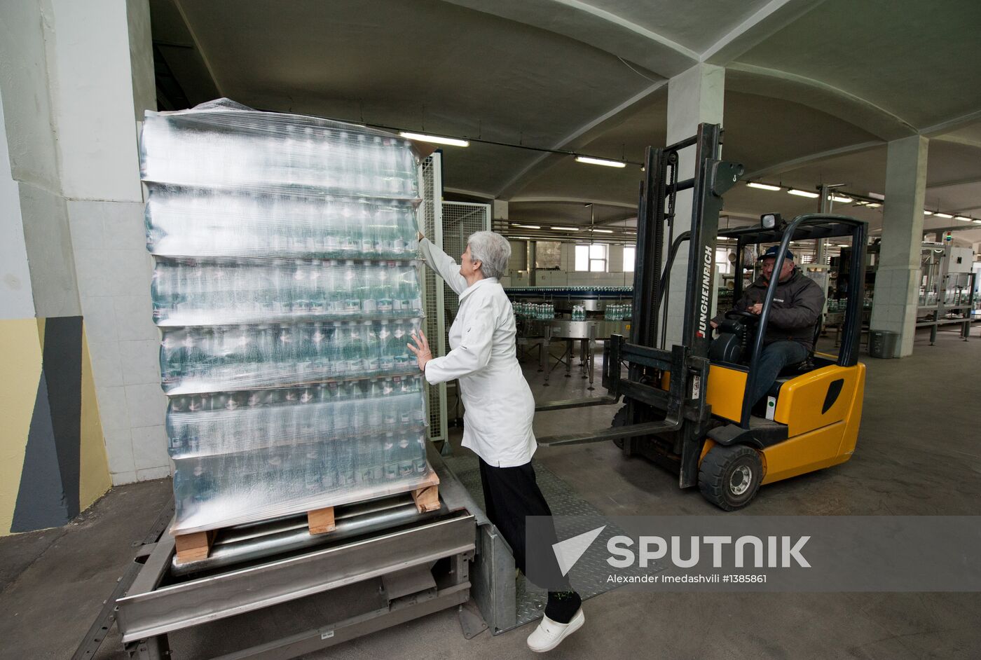 Production of Borjomi mineral water