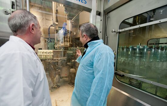 Production of Borjomi mineral water