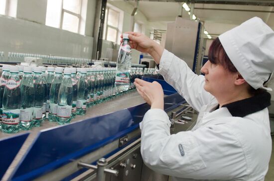 Production of Borjomi mineral water