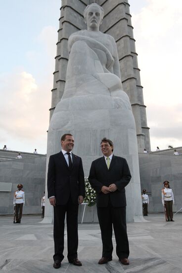 Dmitry Medvedev's working visit to Cuba