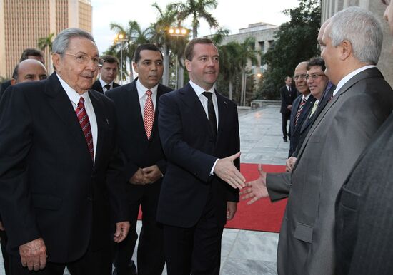 Dmitry Medvedev's working visit to Cuba