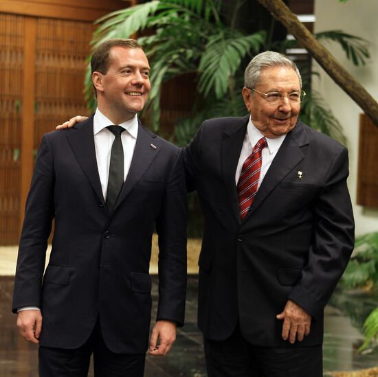 Dmitry Medvedev's working visit to Cuba