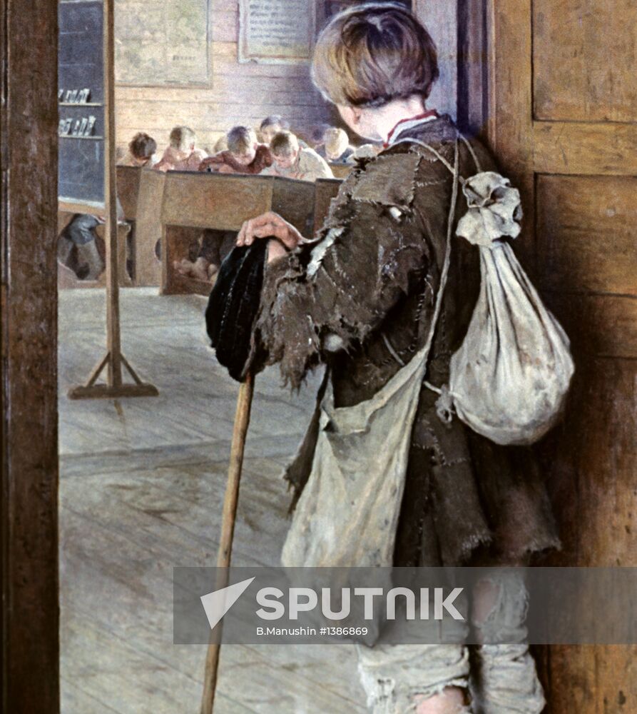 Picture "At the School Doors"
