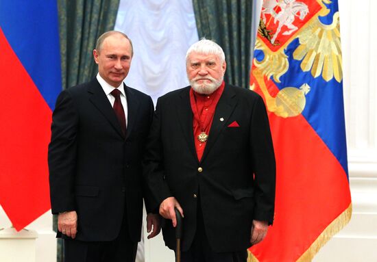 President Vladimir Putin presents state awards in Kremlin