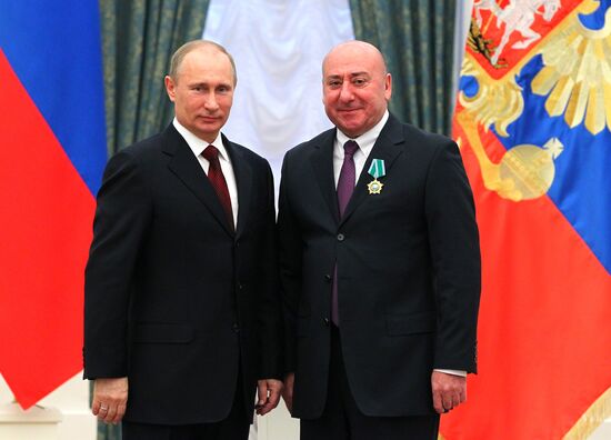 President Vladimir Putin presents state awards in Kremlin