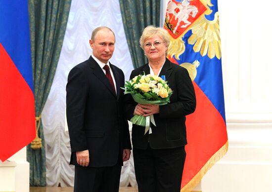 President Vladimir Putin presents state awards in Kremlin