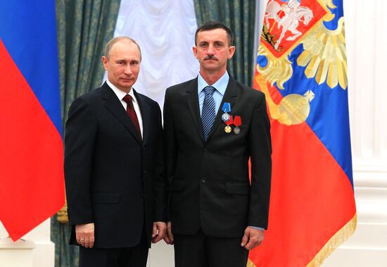 President Vladimir Putin presents state awards in Kremlin