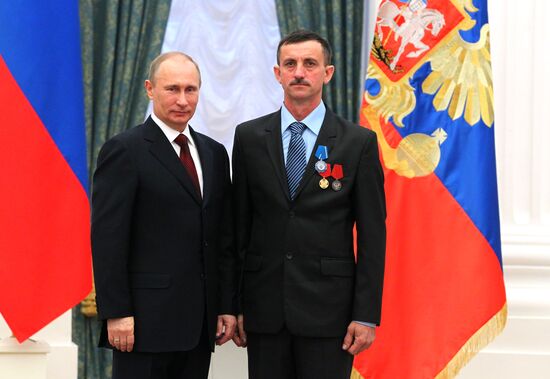 President Vladimir Putin presents state awards in Kremlin