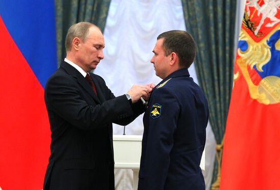 President Vladimir Putin presents state awards in Kremlin
