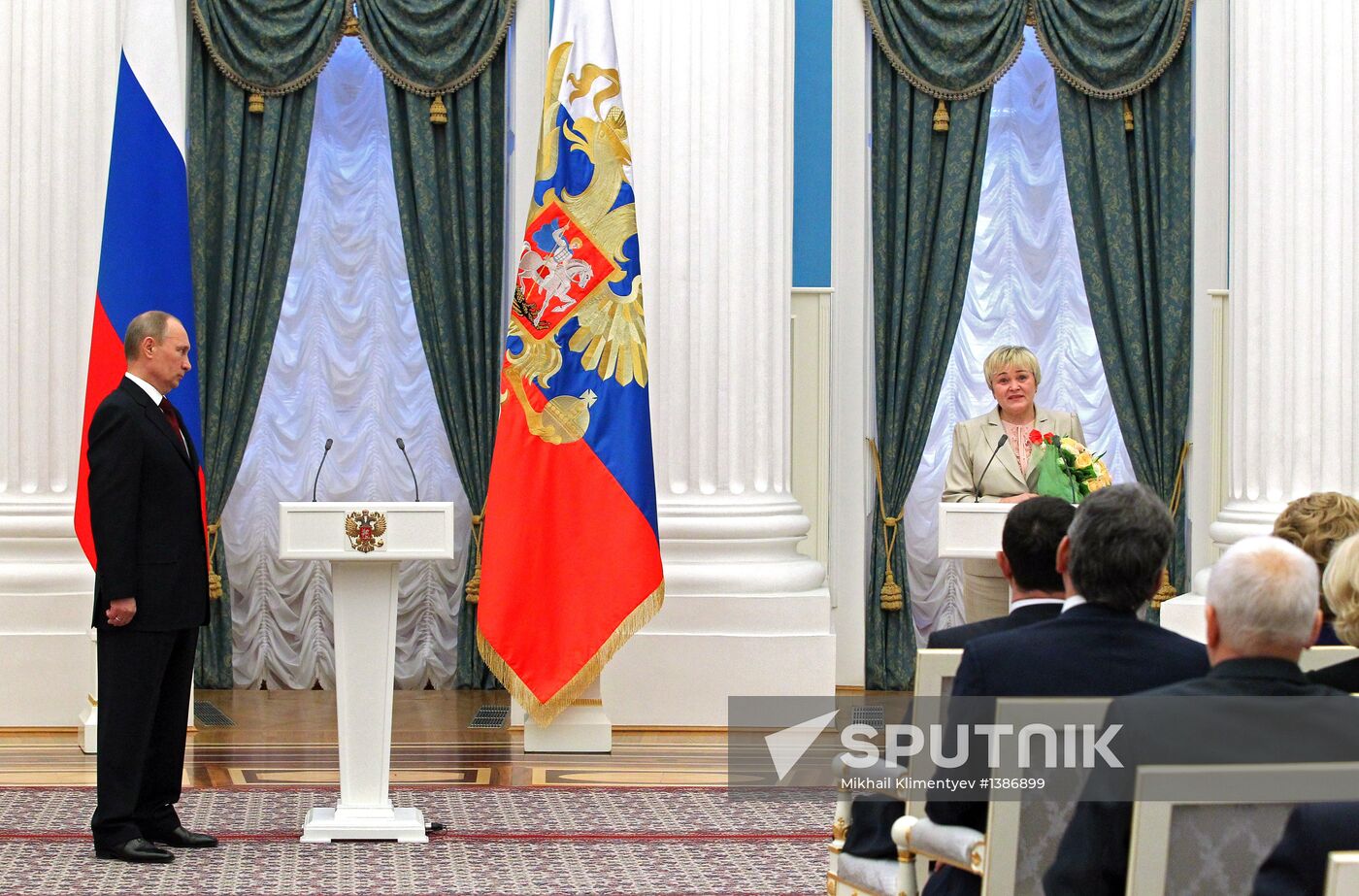 President Vladimir Putin presents state awards in Kremlin