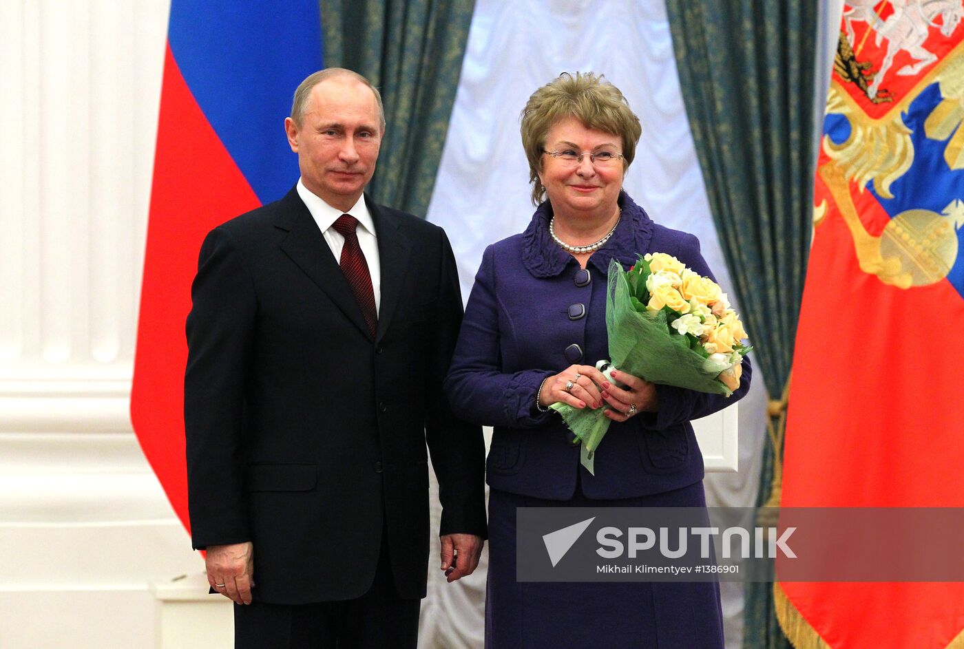 President Vladimir Putin presents state awards in Kremlin